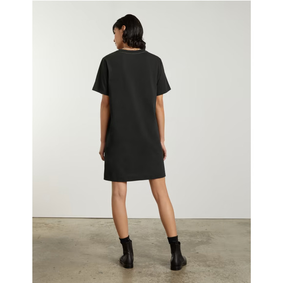 Everlane The Weekend Tee Dress XS Black Short Sleeve Cotton NWT - Picture 2 of 8